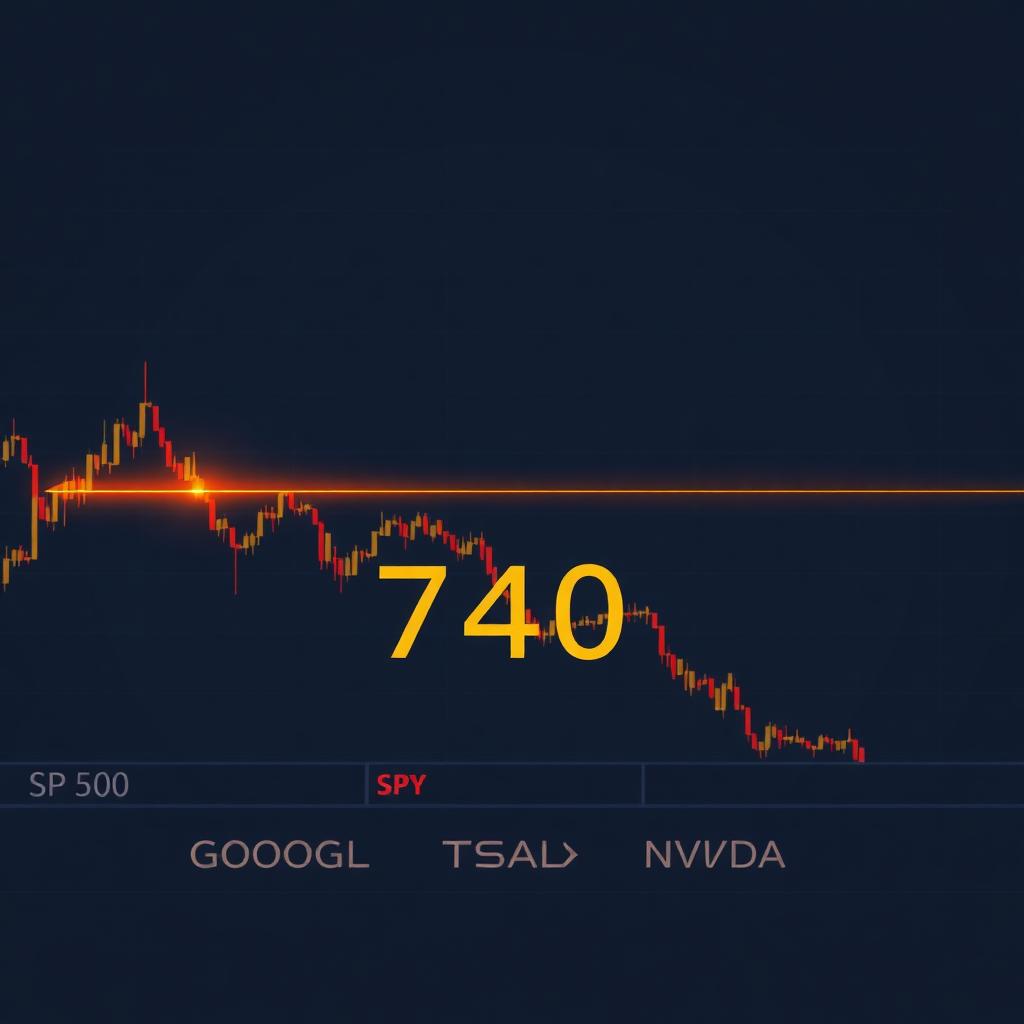 SPY Holds 740 — Barely. Iran Ceasefire Bid, Big Tech On Deck, And Why The Line Breaks Before It Runs